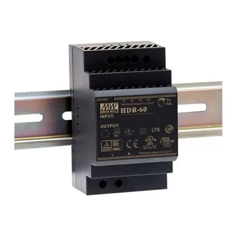 Accesoriu supraveghere Mean Well HDR-60-24 Sursa de alimentare 24V DC