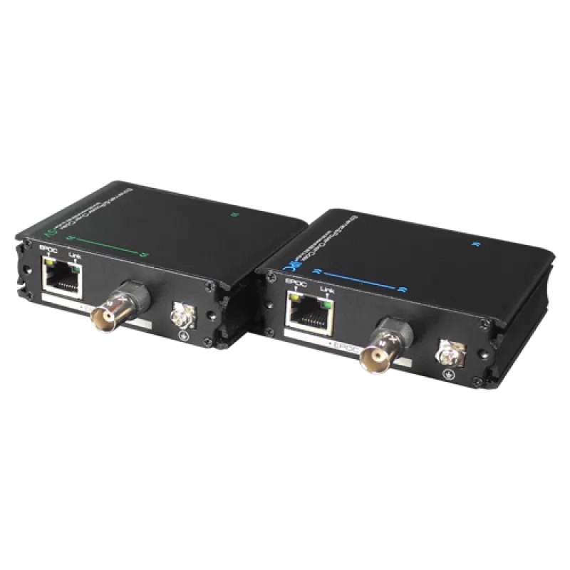 Extender date+PoE (EPOC) pe cablu Coaxial/UTP