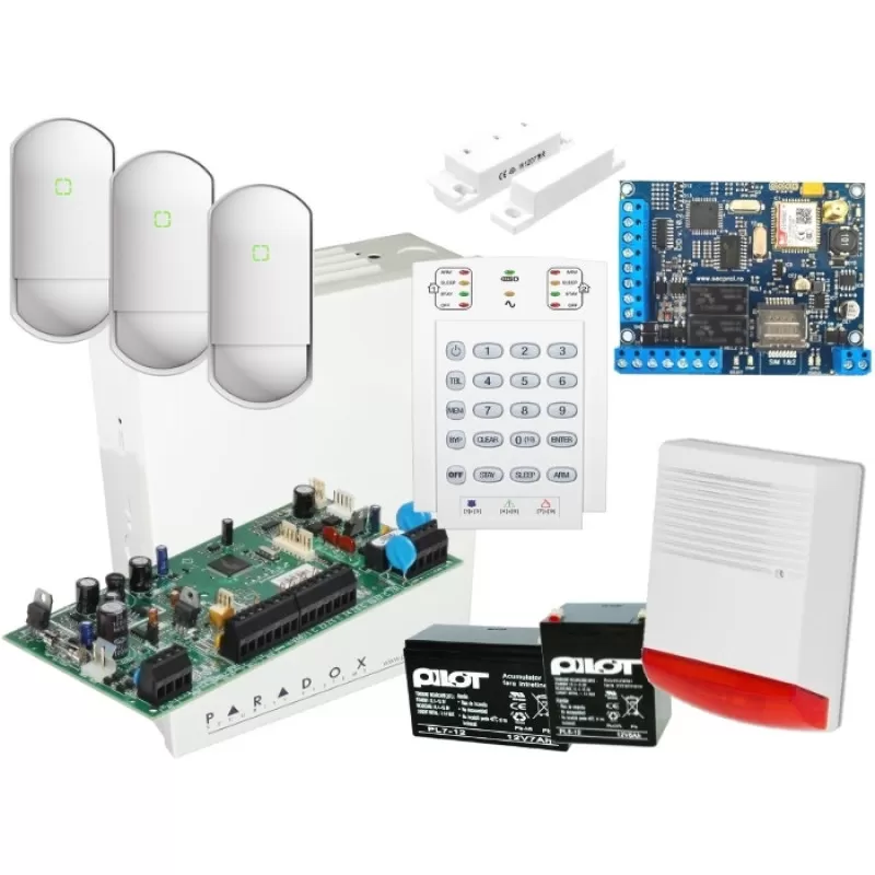 KIT CENTRALA PARADOX + COMUNICATOR CID