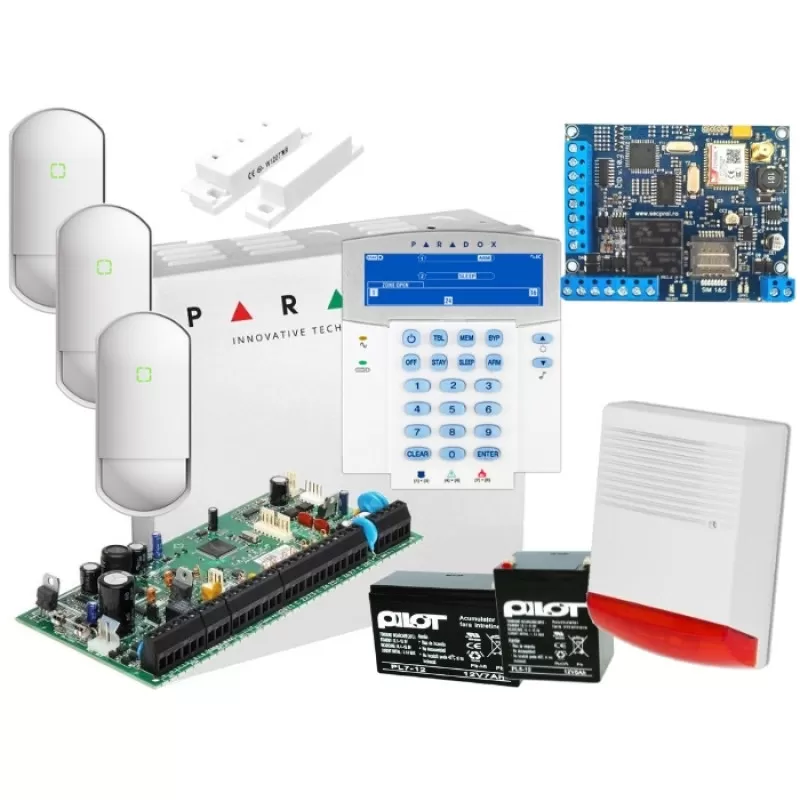 KIT CENTRALA PARADOX + COMUNICATOR CID