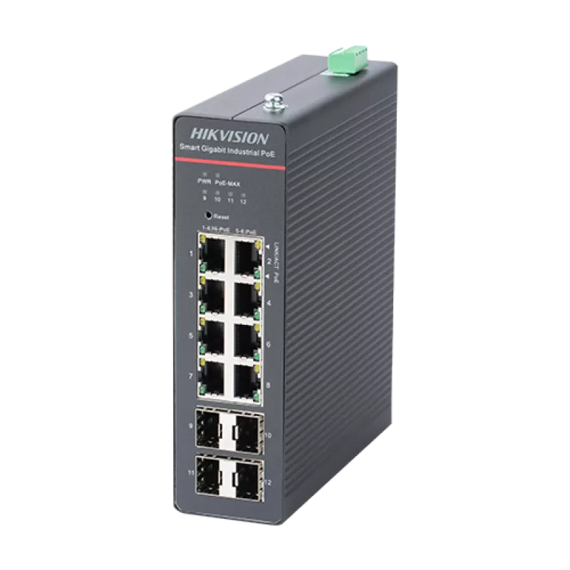 Kit Switch 8 x RJ45 Gigabit PoE 802.3af/at/bt