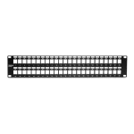 Patch Panel 48 porturi blank keystone 2U - TRENDnet TC-KP48 - imagine 2