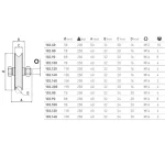 ROATA D80 ROUND GROOVE D16 1 RULMENT - imagine 2