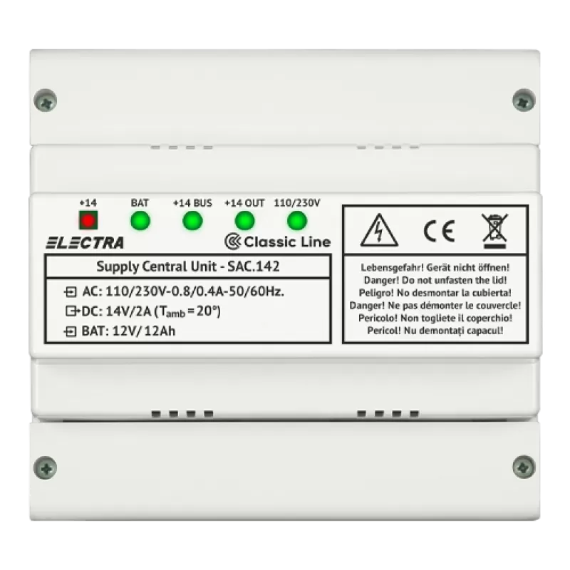 Sursa de alimentare in comutatie cu back-up SAC 142 - ELECTRA SAC.142