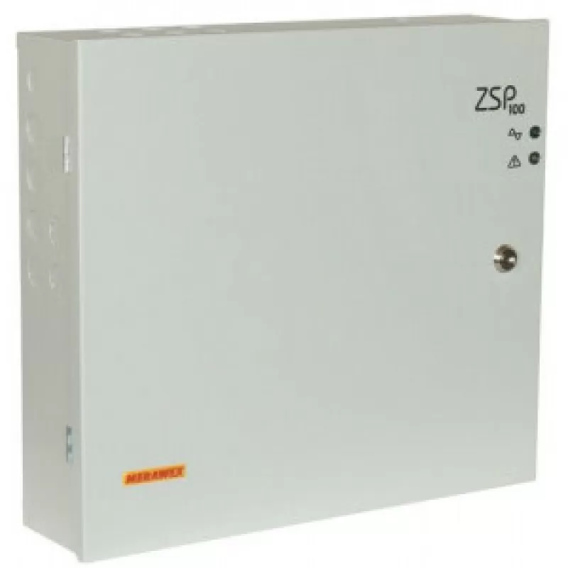 Sursa de alimentare pentru sisteme de detectie Merawex ZSP100 24V 5.5A suporta Bat cap 2x45Ah/12V