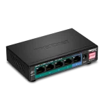 Switch 4 porturi Gigabit Long Range 200m PoE+