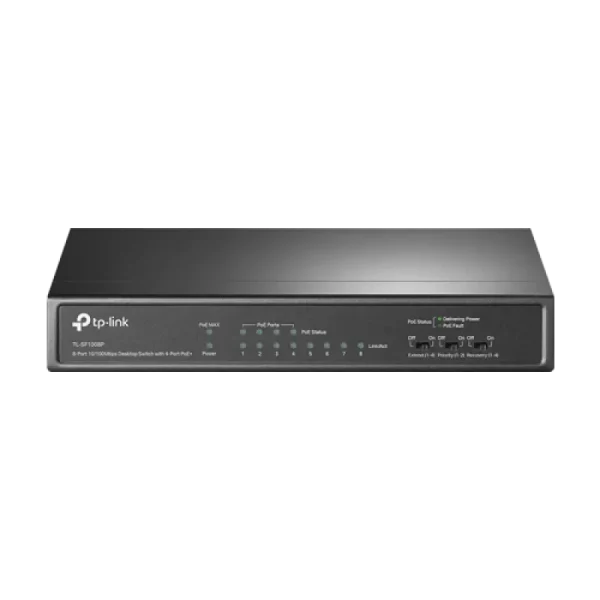 Switch 4 x RJ45 10/100 Mbps PoE