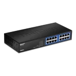 Switch GREENnet 16 porturi Gigabit - TRENDnet TEG-S16DG