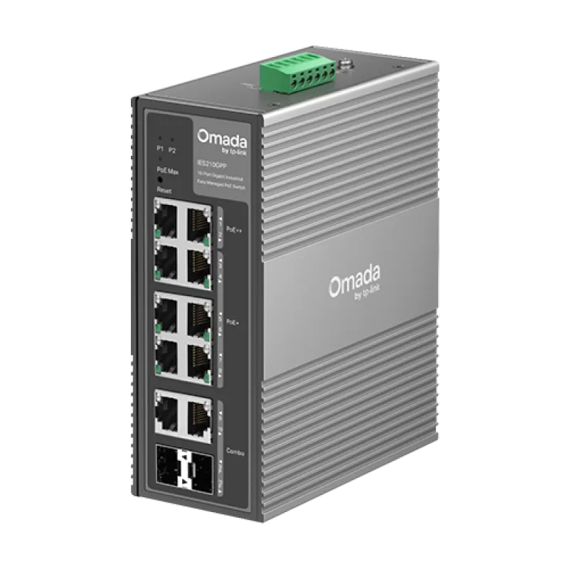 Switch industrial 8 x RJ45 1G PoE+/PoE++