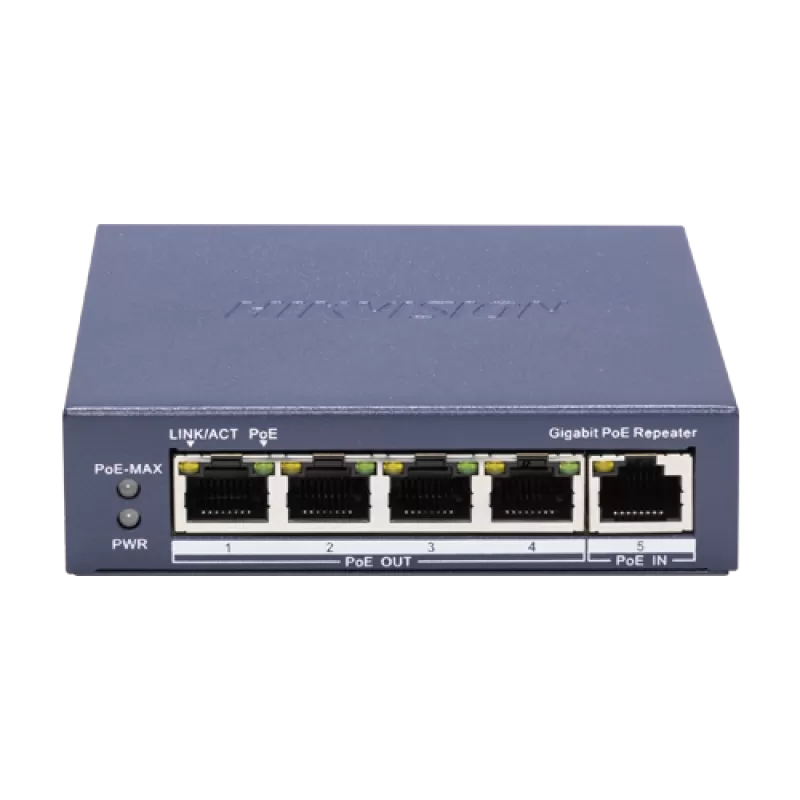 Switch-repeater Gigabit 4 x RJ45 PoE Out af/at