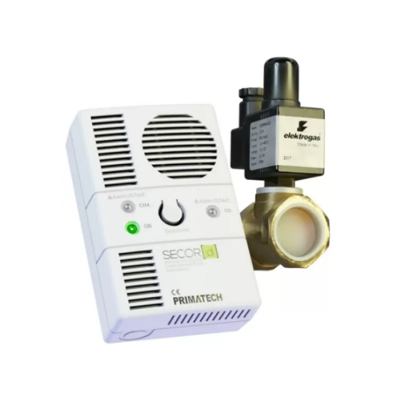 DETECTOR CU ELECTROVALVA 3/4" SI CONECTOR EXTERN