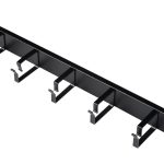 ORGANIZATOR CABLURI 19", 1U, 5 INELE, NEGRU