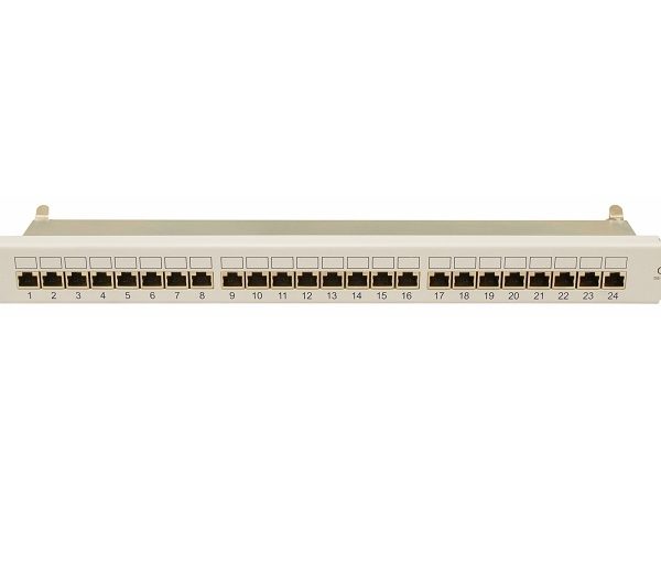 PATCHPANEL 19 INCH CAT.6 ECRANAT 24 X RJ45G