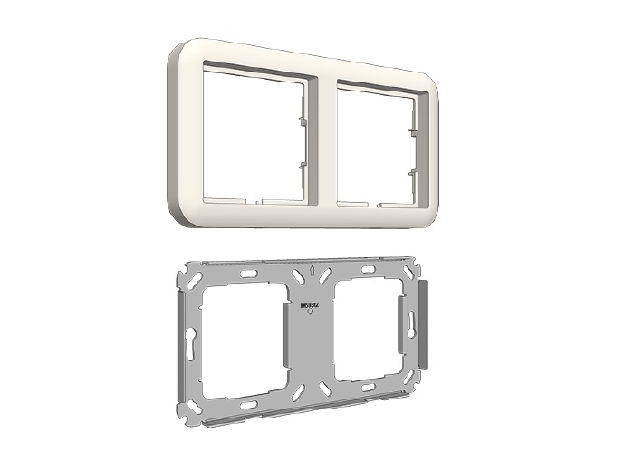 NUF2U-HE_202621871057983364.jpg RAMA INSTALARE 2 MODULE, EU - imagine 1