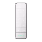 Tastatura de exterior Ajax Superior Keypad Outdoor autentificarea prin pass, tag, smartphone-uri și cod, alba