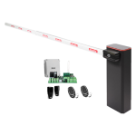KIT complet bariera acces AUTO / 4 m, montaj universal ST/DR, lampa semnalizre - MOTORLINE TURBO-4+ZUM75HTSL-4-KIT