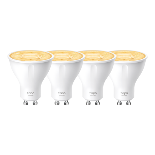 img34694large.png Set 4 becuri smart Wi-Fi, lumina calda 2700K ajustabila, 350 lm, GU10 - TP-Link Tapo TapoL610(4-pack) - imagine 1