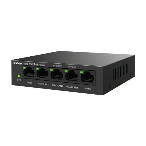 img39158large.png Router 5 x RJ45 1G (4 x PoE Out 802.3af/at), Multi-WAN, Cloud Managed - TENDA TND-G0-5G-PoE - imagine 1