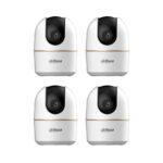 Kit supraveghere video 4 camere + audio 4 MP, Wi-Fi,  interior