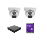 Kit supraveghere video 2 camere 2 MP interior
