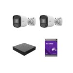 Kit supraveghere video 2 camere 2 MP exterior