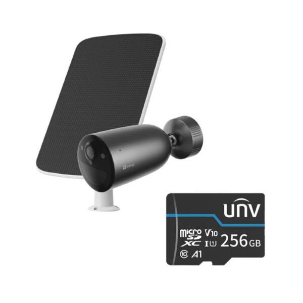 Kit camera IP + panou solar, 3MP, Wi-Fi6, baterie, Audio