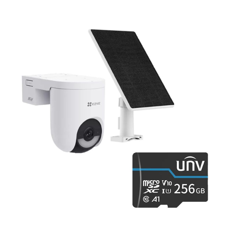 kit22 Camera IP Wi-Fi6 & 4G PT + Panou solar, 2K+, baterie, Audio, IR+WL 15m, Alarma - imagine 1