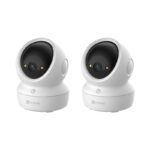 Kit supraveghere 2 cam. interior Wi-Fi6 Pan&Tilt, 4K + SD Card