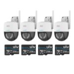 Kit supraveghere 4 cam. WiFi, rezolutie 5MP ext / int, + card memorie
