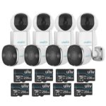 Kit supraveghere  8 cam. Wi-Fi , 4 int. , 4MP , 4 ext. ,5MP, Uniarch Card memorie