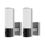 Kit 2 cam. IP cu aplica LED, Wi-Fi6, 3MP, Audio , IR 15m, MicroSD card, Alarma
