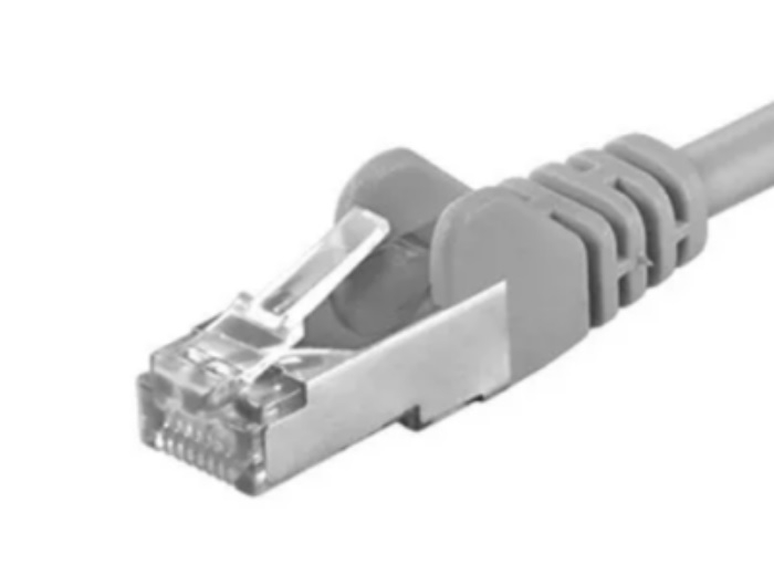 FTP-5E-0.5-G_20265795941115403.jpg PATCH CORD FTP RJ45-RJ45 CAT.5E, 0.5M, GRI - imagine 1