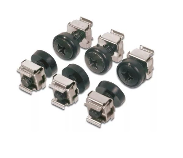 SET SURUBURI SI PIULITE PENTRU RACK-URI 19" NEGRE