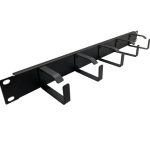 ORGANIZATOR ORIZONTAL DE CABLURI, CU INELE, 1U