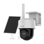 Camera PT 4G 4MP cu panou solar, lentila 4mm, IR 30m, WL 30m, Audio, IP66 - HIKVISION DS-2CFSP4-4G-4mm