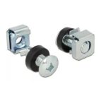 KIT MONTAJ CU 50 SETURI DE: SURUB+CAGE NUT+SAIBA