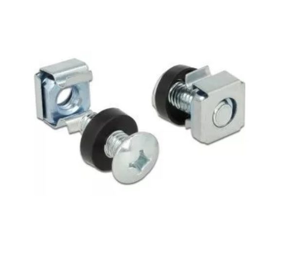 KIT MONTAJ CU 50 SETURI DE: SURUB+CAGE NUT+SAIBA