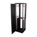 Rack de podea PRO SERIES 42U 19'' 600x600, capacitate 1000 kg, RAL 9005, asamblat ASY-42U-6060PRO - imagine 3