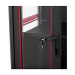 Rack de podea PRO SERIES 42U 19'' 600x600, capacitate 1000 kg, RAL 9005, asamblat ASY-42U-6060PRO - imagine 4