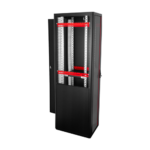 Rack de podea PRO SERIES 42U 19'' 600x800, capacitate 1000 kg, RAL 9005, asamblat ASY-42U-6080PRO - imagine 3
