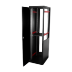 Rack de podea PRO SERIES 47U 19'' 600x800, capacitate 1000 kg, RAL 9005, asamblat ASY-47U-6080PRO - imagine 3