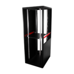 Rack de podea PRO SERIES 47U 19'' 800x1000, capacitate 1000 kg, RAL 9005, asamblat ASY-47U-80100PRO - imagine 2